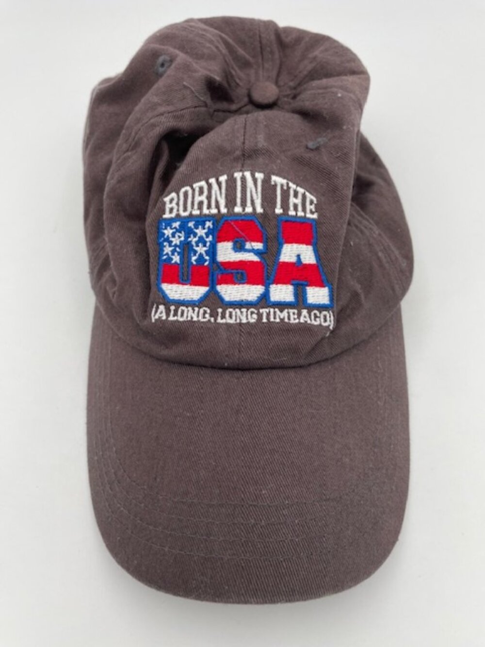 Brown Cap "Born in the USA (A Long, Long Time Ago)" by Paramount Apparel